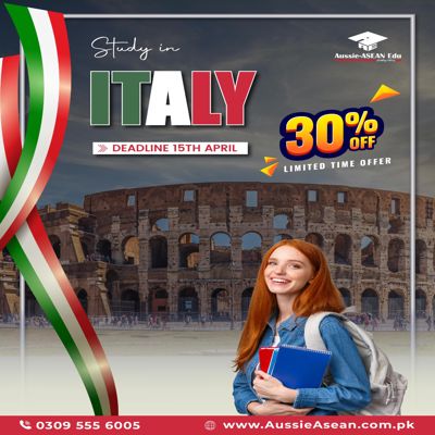 Study in Italy – Limited Time Opportunity